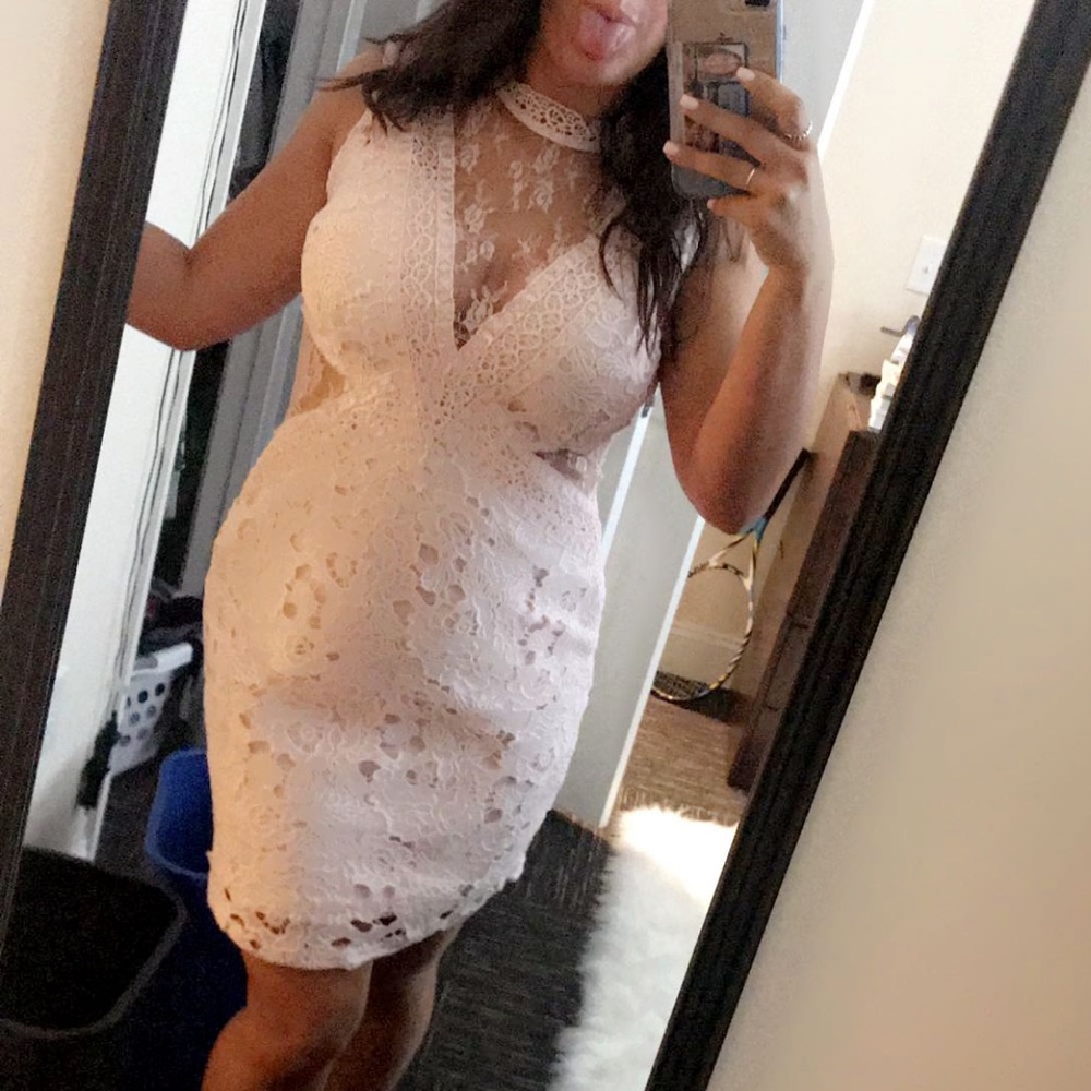 Pink Lace Dress